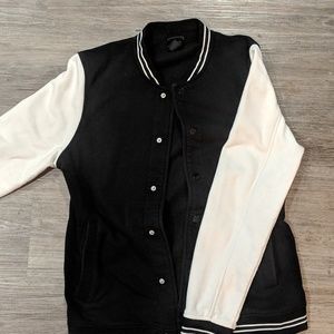 H&M medium unisex Cotton black and white Jacket